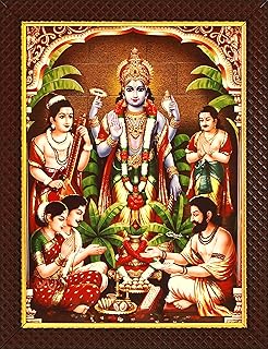 Wooden photo frame with wall hook Sri Satyanarayan Swamy Vishnu Avatar Dieu, 1 piece | 10? x 13, matt finish.. Nigeria's fastest-growing e-commerce site offers unbeatable prices and delivery within 8 days.
