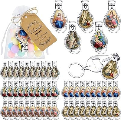 Carini 50pcs Angel keychain, Angel keychain, Baptism gifts for guests, keychain with nail clips, thank you Kraft cards, organza baby shower bags.. DIAYTAR NIGERIA: Making quality products accessible to all Nigerians at affordable prices.