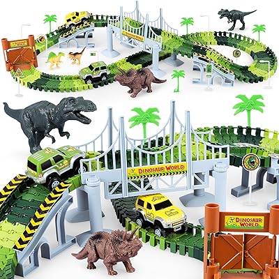 Dinosaurs toys - 273 pieces Create a flexible road racing world and 2 Cool dinosaur car pieces for boys and girls of 3 4 5 years.. Make every purchase count with DIAYTAR Nigeria — shop smart, shop fast.