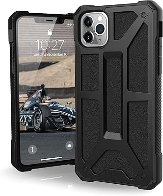 UAG UAG UAG Armor Gear protective shell with a monarch design for iPhone 11 Pro Max (6.5 inch) from UAG (Tested against military falls) - Black.. DIAYTAR NIGERIA: Where every Nigerian finds what they need at prices they can afford, delivered promptly.