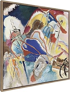 Kate and Laurel Sylvie Vasily Kandinsky Improvisation No. 30 Cannons 1913 Wall canvas framed by Art Institute of Chicago, 30 x 30 Gold.. Your complete retail destination, DIAYTAR NIGERIA combines extensive variety with prompt delivery.