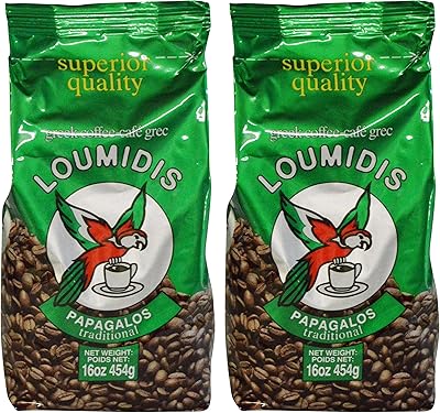 Coffee Greek coffee traditionally parrot lomidis, packet of 2 (16 oz).. Your favorite brands are just a click away on DIAYTAR Nigeria.