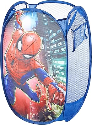 Pop-up basket Idea Nova Marvel Spider-Man with robust transport handles, 21 "height x 13.5" wide, red.. DIAYTAR NIGERIA delivers affordability and convenience to your doorstep within 8 days of purchase.
