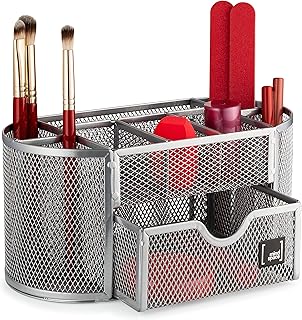 Mindsaps makeup desktop with 8 compartments + drawer | Set of grids.. Experience shopping without limits at DIAYTAR NIGERIA, where affordability meets convenience in just days.