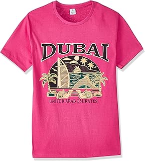 T-shirt Dubai D115 Dubai for man fuchsia fuchsia.. DIAYTAR Nigeria delivers happiness in 5–8 days, no matter what you buy.