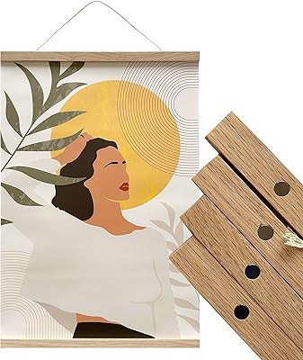 Magnetic frame to hang for 16 inch poster for women wooden photo.. Experience the DIAYTAR difference with our vast product selection and delivery within 5-8 days.