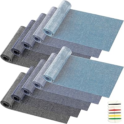 Siosi 10 rollers of thermocollant patches for jeans, size 3.15 "x 20", denim patches to repair the holes in the jeans (black, denim blue).. Experience the satisfaction of affordable shopping with DIAYTAR NIGERIA's nationwide 5-8 day delivery.