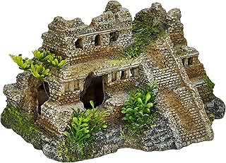 Nobi Aqua Ornaments 28190 Aquarium decor Ruines Maya with plants 217 x 147 x 117 mm.. DIAYTAR NIGERIA: Where shopping is easy, prices are low, and delivery is just days away.