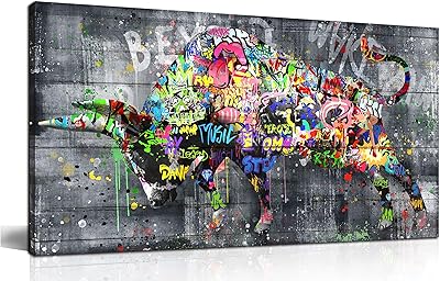 Sixstart wall decoration in the shape of cow wall art graffiti for the living room.. DIAYTAR NIGERIA transforms online shopping with competitive prices and dependable nationwide delivery.