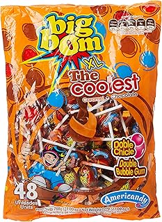 Americancandy Big Bum XL lollipops, caramel + chocolate 48 x 16 g.. Shop smarter with DIAYTAR NIGERIA's diverse marketplace and budget-friendly nationwide delivery.