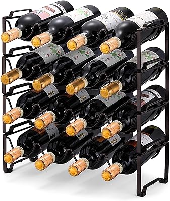 Wine Wine Wine Casier, organizer of on foot bottles, wine locker, kitchen cabinet towel carrier, can contain 16 bottles, bronze.. Shopping made simple with DIAYTAR NIGERIA's vast selection and budget-friendly nationwide delivery.