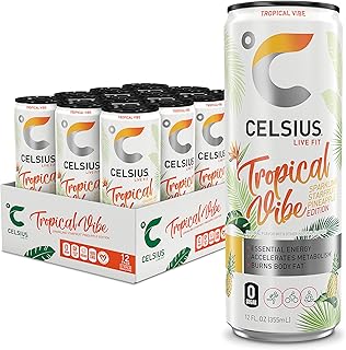 Tropical energy firing drink Celsius, sugar -free, 350 ml (package of 12).. DIAYTAR NIGERIA: Redefining e-commerce with affordable prices and reliable nationwide shipping.