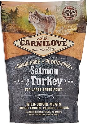 Salmon and turkey carnilove for large and adult dogs 1.5kg.. Why shop anywhere else? DIAYTAR Nigeria has it all, at prices you’ll love.