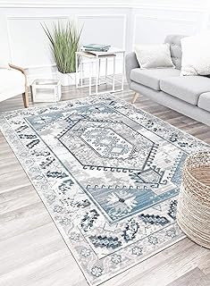 American carpet Fy10a Antique Flush Blue Farm Rug 2'6 "X 4 '.. DIAYTAR NIGERIA: Bringing affordable shopping solutions with a diverse product catalog delivered nationwide.