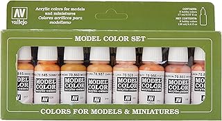 Set of acrylic painting for the Vallejo Model Color face - matching colors (8).. Get unbeatable value on every order with DIAYTAR Nigeria.