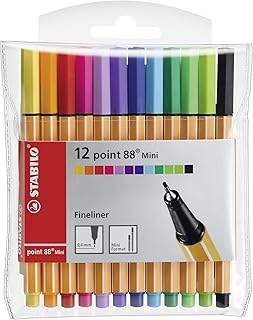 Stabilo point 88 mini - Fine pen - 12 -piece wallet (matching colors).. DIAYTAR NIGERIA connects Nigerians with quality products at affordable prices, delivered in 5-8 days nationwide.