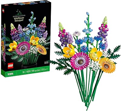 Lego icons 10313 Construction set of wild flowers (939 pieces).. DIAYTAR NIGERIA brings online shopping to every Nigerian with affordable prices and reliable shipping.
