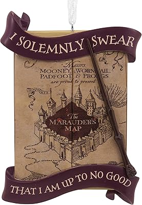 Christmas decoration Hallmark Marauder's Map and famous quote, H 8.8 cm by L 6.1 cm by L 1.1 cm, Brown, 25574067.. Embrace a new era of online shopping with DIAYTAR NIGERIA's extensive range and budget-friendly prices.