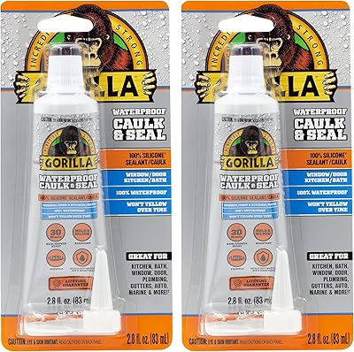 Tube to press Gorilla Leakproof 100 % silicone, 80 ml - Package of 2 (transparent).. Shop smarter, not harder with DIAYTAR NIGERIA - thousands of products at your fingertips with affordable delivery.