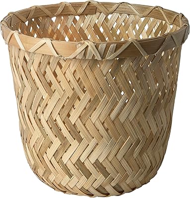 Ikea Clennon handmade bamboo plant jar, 12 cm.. DIAYTAR NIGERIA combines extensive variety with budget-friendly prices and prompt nationwide delivery.