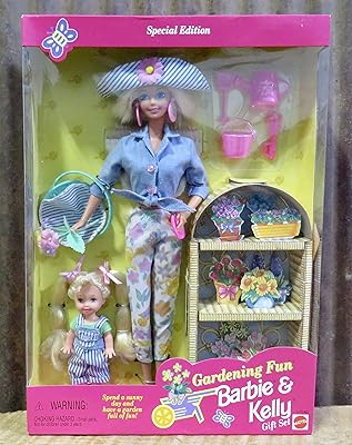 Barbie Kelly Gift Fun For Gardening - Special Edition with 2 Doll Accessories (1996).. Why wait? Get your order in 5–8 days with DIAYTAR Nigeria.