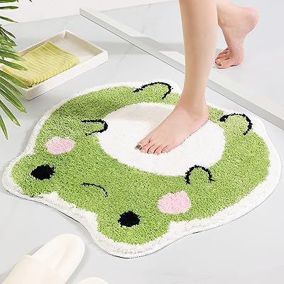 Panstar Mignon Bath Carpet Frog Non -slip Bath Carpet for Bathroom, Luxury absorbent bath mat, funny long -haired animal shower mat.. DIAYTAR Nigeria combines variety, affordability, and speed — making your online shopping experience not only enjoyable but also cost-effective.