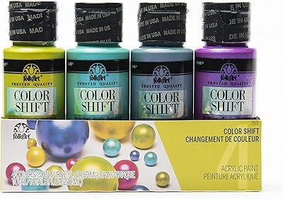 Folkart, set of 4 bottles of 2 oz multi-surface acrylic paint, changing colors.. DIAYTAR Nigeria combines variety, affordability, and speed — making your online shopping experience not only enjoyable but also cost-effective.