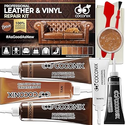 Coconix brown leather repair kits for sofas - Vinyl repair kit and furnishing fabrics for car seats, sofas and furniture - Anti -scratch liquid filling formula repairs tears and burning holes from the sofa.. Need something fast? Order it now from DIAYTAR Nigeria.