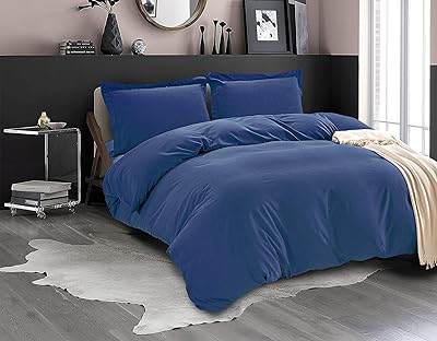 Luxury 3 -room Luxury Elegant Confit 3 -piece - Egyptian quality Ultra sweet 1,500 thread - Duvet cover with button closure and 2 double bed pillowcases, dark blue.. Your everyday shopping companion, DIAYTAR NIGERIA offers unbeatable value with nationwide delivery.