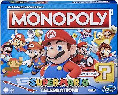Monopoly Super Mario Celebration Edition game for Super Mario fans, from 8 years old, with sound effects of video games.. Discover the perfect shopping experience with DIAYTAR NIGERIA's vast selection and prompt delivery service.
