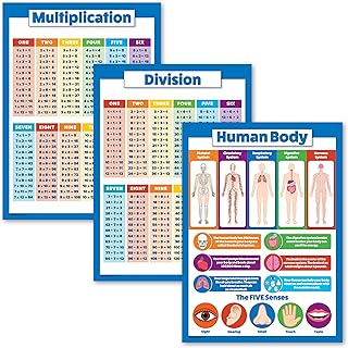 Palace Learning 3 -piece - Poster of multiplication tables + section + Table of the human body for children (plasticized, 18 "x 24").. Nigeria's fastest-growing e-commerce site offers unbeatable prices and delivery within 8 days.
