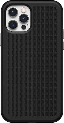 Antimicrobial and cooling game shell Otterbox Max Grip for iPhone 12 and Pro - Squid Ink (Black).. DIAYTAR NIGERIA: Where every Nigerian finds what they need at prices they can afford, delivered promptly.