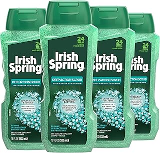 Washing the Irish Spring Exfoliating body with deep action 532 ml (package of 4).. Shop with purpose at DIAYTAR NIGERIA and receive products at unbeatable prices within the week.