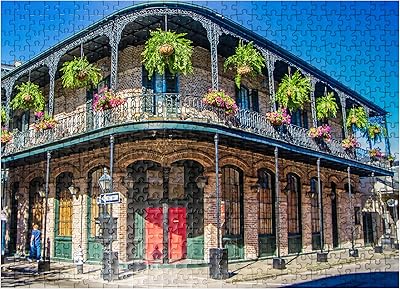 French district of New Orleans - Premium puzzle of 1,000 pieces for adults.. DIAYTAR NIGERIA brings the joy of affordable shopping to your fingertips with delivery in less than 8 days.