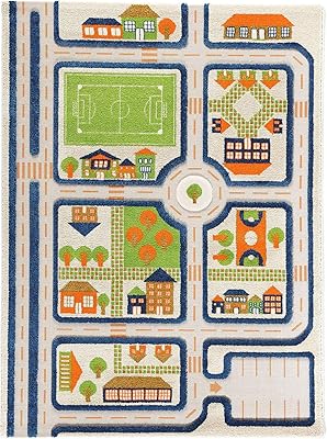 3D game carpet EVIER TRAFFIC DESIGN - GRAND | Children's game mats | Interior carpet for bedroom, living room, child's bedroom | Sweet carpet | Resistant to spots | Hypoallergenic | Non toxic | Blue |.. DIAYTAR NIGERIA brings affordable shopping solutions to every corner of Nigeria in just 5-8 days.
