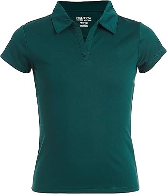 Short-sleeved polo shirt for Nautica Forest Forest School Uniform for Girls, Size 8-10 Plus.. DIAYTAR NIGERIA revolutionizes e-commerce with our affordable prices and dependable delivery timeframes.