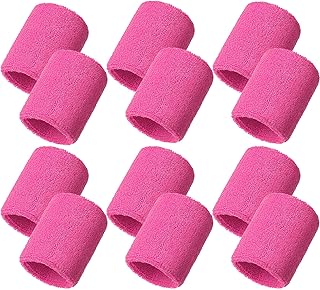 Bemememo Lot of 12 wrist bracelets striped in cotton for men and women, ideal for tennis, basketball, race, gym, exercise.. Shop quality and variety at unbeatable prices on DIAYTAR Nigeria — delivery in under 8 days.