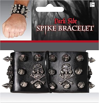 AMSCAN SPIKE SKULL bracelet, single size, black/silver.. Fast, affordable, and reliable — that’s the DIAYTAR Nigeria experience.