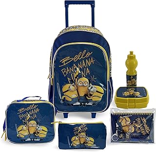 Roller backpack 6-in-1 minions Banana Multicolor Design 18 "Backpad set.. DIAYTAR NIGERIA delivers happiness in 5-8 days with our affordable and diverse product range.