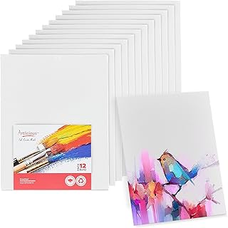 Paintings on canvas Articious 12 pieces - Super economical Pack 8 "X 10" - Paintings on artist canvas for painting.. DIAYTAR NIGERIA revolutionizes access to quality products with affordable prices and dependable shipping.