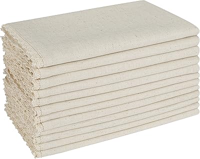 Cotton napkins and natural linen LFH Home 18 "X18" with lace Lot of 12.. DIAYTAR NIGERIA combines extensive product options with budget-friendly prices, delivered in 5-8 days.