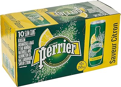 Natural sparkling mineral water Perrier with natural lemon aroma, fine can, 10 x 250 ml.. Shop with confidence at DIAYTAR NIGERIA, where affordability meets reliability in less than 8 days.