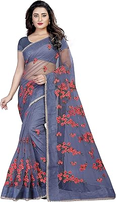 Sari for Bolllyclues brand woman embroidered with pearls (MC-1199_ Libre).. Shop anytime, receive on time — only with DIAYTAR Nigeria.