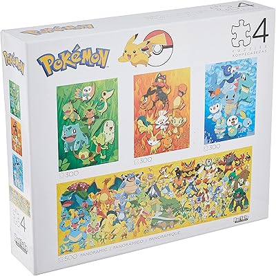 Buffalo Games - Multi Pack 4 in 1 - Pokémon, 500.. DIAYTAR NIGERIA: Where every shopping need is met with affordable prices and timely delivery.