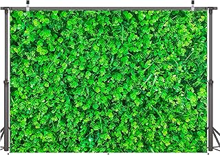 Photography background of 7x5 feet green leaves, natural backdrop in microfiber for birthday party banner (7x5 feet).. DIAYTAR NIGERIA: Connecting Nigerians with their needs through our affordable and diverse marketplace.