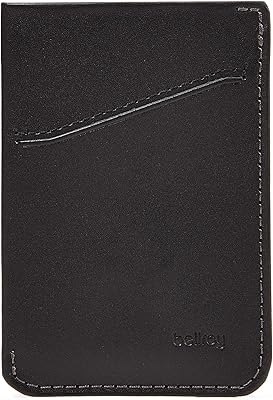Belroy card holder, fine leather wallet (max. 8 cards and tickets), black, one size.. DIAYTAR NIGERIA revolutionizes online retail with our vast selection and cost-effective delivery options.