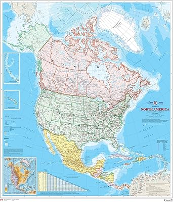 Wall map of North America Atlas of Canada 36 "X.. Discover the perfect balance of price and convenience with DIAYTAR NIGERIA's nationwide e-commerce platform.