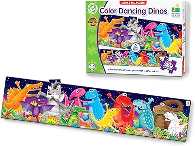 Puzzle game L&T Dinosaur Dancing Colorful 423929... DIAYTAR NIGERIA delivers what matters - quality, affordability, and prompt nationwide shipping.
