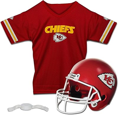 Football set for children in children Franklin Sports NFL - Football uniform for young people - helmet, jersey and belt Cheney.. DIAYTAR NIGERIA brings affordable shopping to your fingertips with reliable delivery in less than 8 days.