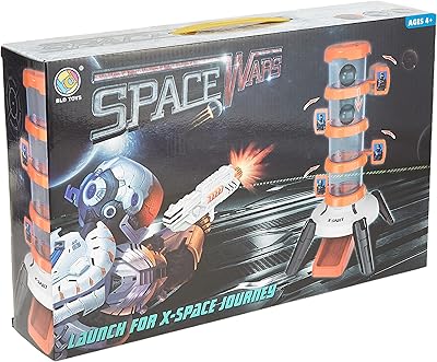 Target Target EUROSAVE Space WARS, interior, laptop, toy pistol for boys and girls and 12 foam darts, JQ106495B.. Affordable luxury and fast service — only on DIAYTAR Nigeria.